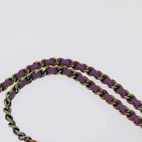 CHANEL Chain Shoulder Bag Tweed Rainbow CC - Picture 7 of 16